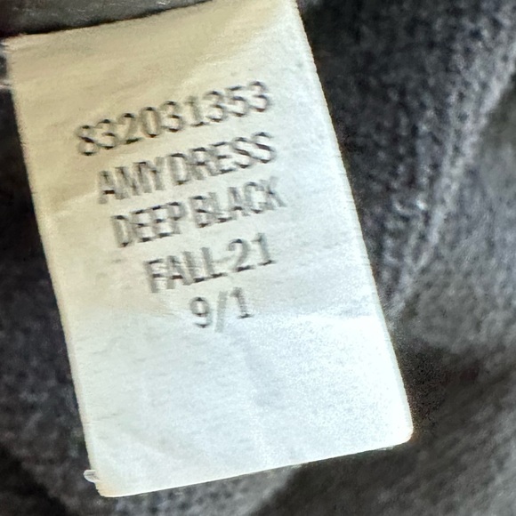 Anthropologie Daily Practice Amy Dress Deep Black Size Medium - Picture 10 of 10